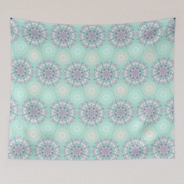 Item preview, Mint Green and Soft Pink Mandala designed and sold by RisaArt22.