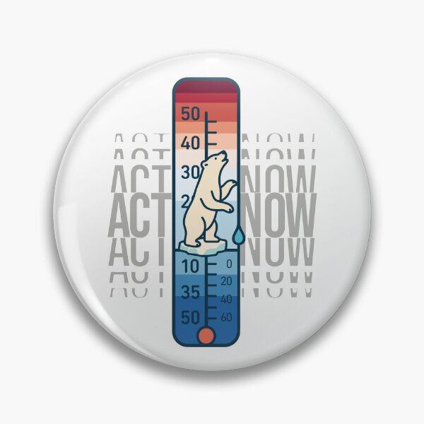 Item preview, Climate Change Alert: Cute Polar Bear on Melting Ice - Environmental Awareness Art designed and sold by H Jonas.