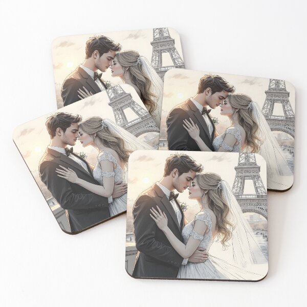 Item preview, "Eternal Love, Captured in Paris!; A Romantic Moment: Love in the Shadow of the Eiffel Tower designed and sold by Creative-RE.