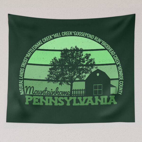 Item preview, Mountainhome Pennsylvania Sunset Retro Vintage Local Pride Logo designed and sold by CRHPOD20.