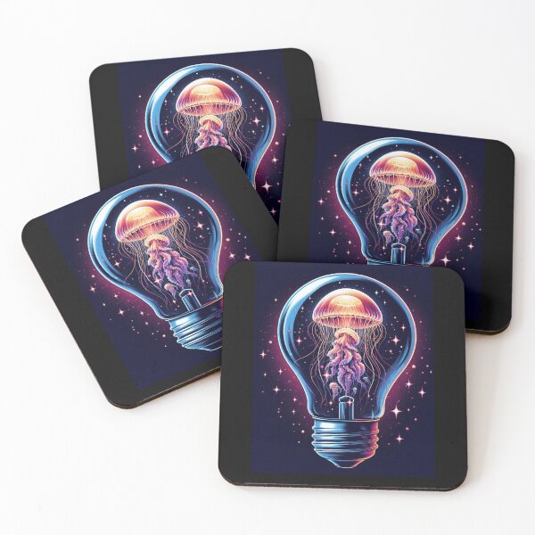 Item preview, Jellyfish in a Light Bulb Surreal Art designed and sold by LLdreams.
