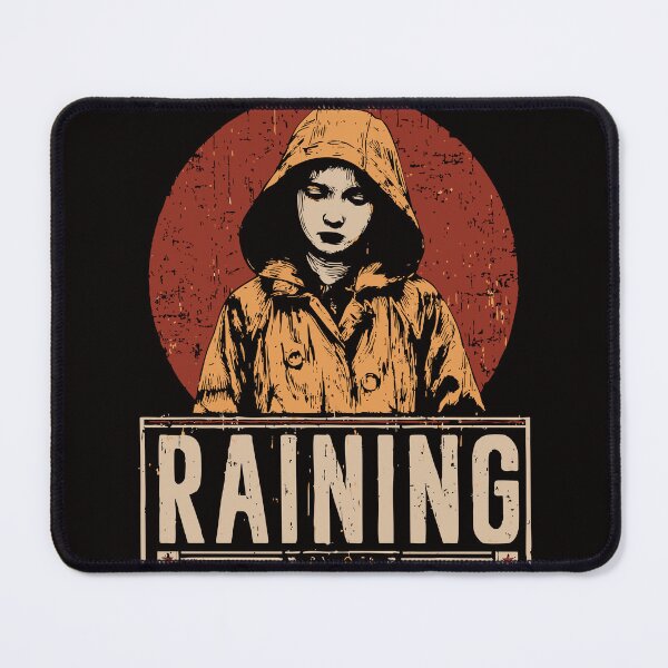 Item preview, Neo Noir Rain Portrait Urban Solitude Umbrella Art designed and sold by TuncGK.