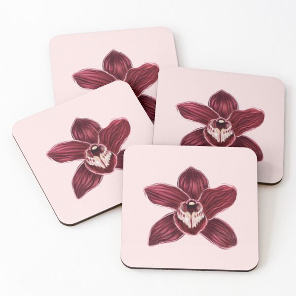 Item preview, Realistic Orchid illustration (Red) designed and sold by Scarlet Swan.