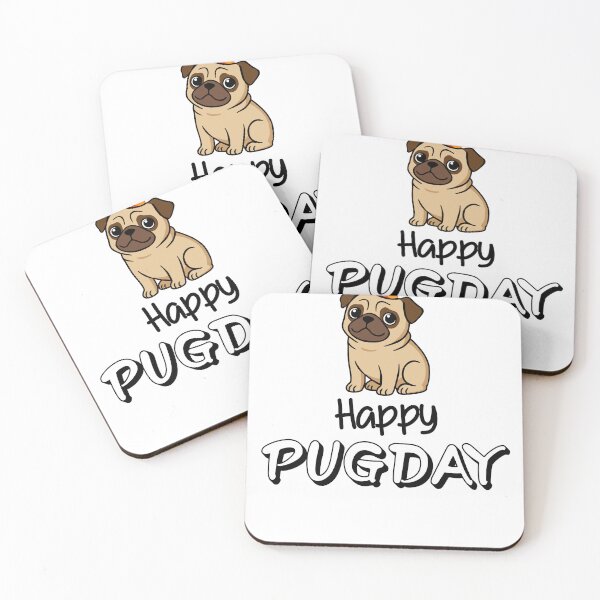 Item preview, HAPPY PUGDAY- PUG BIRTHDAY TEE designed and sold by ZHUGUI.