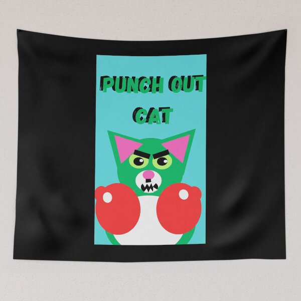 Item preview, PUNCH OUT CAT designed and sold by GrindWardrobe.