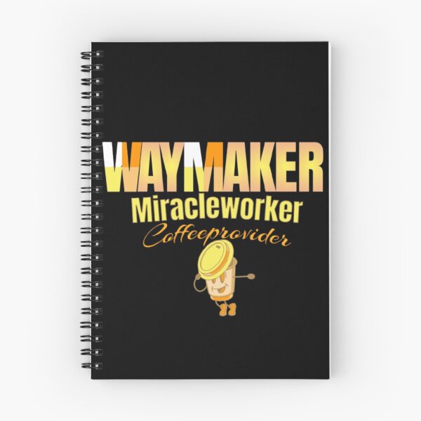 Item preview, Waymaker Miracleworker Coffeeprovider Funny Christian Text designed and sold by DivineHaven.