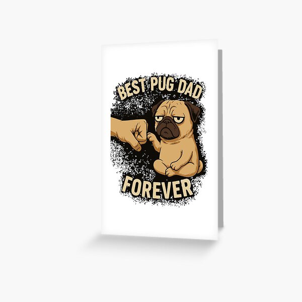Item preview, BEST PUG DAD FOREVER  designed and sold by ZHUGUI.