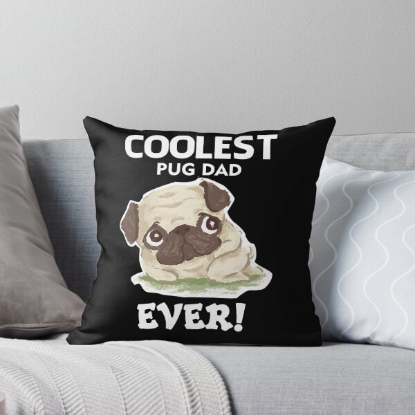 Item preview, Coolest Pug Dad Ever - Love Pug Tee designed and sold by ZHUGUI.