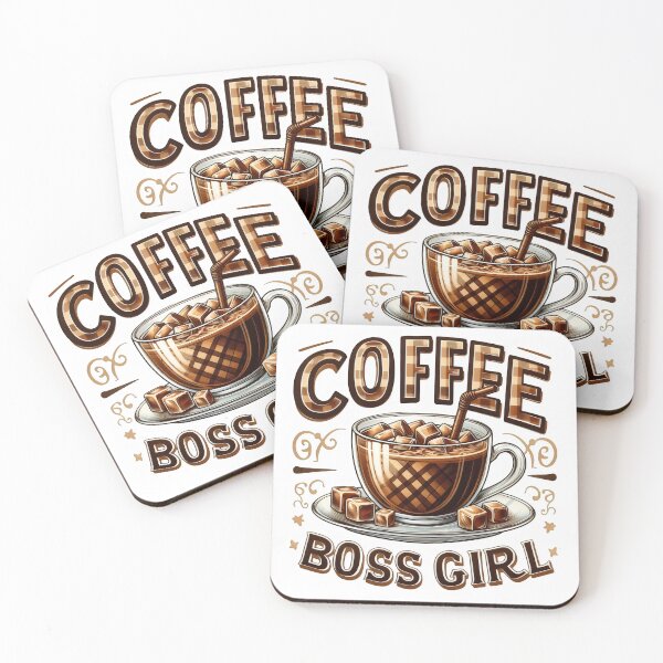 Item preview, coffee boss girl designed and sold by GogoGrove.