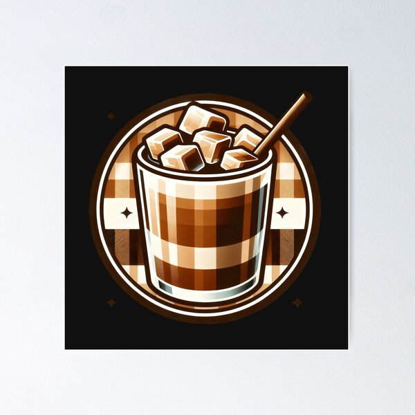 Item preview, brown plaid coffee designed and sold by GogoGrove.