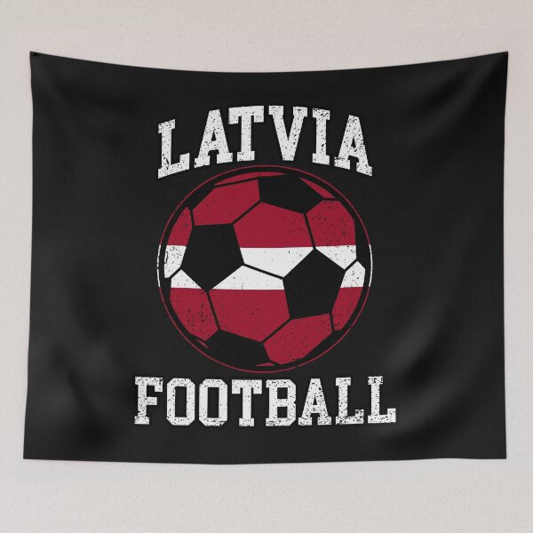 Item preview, SOCCER BALL - LATVIA | Soccer Fans and Teams for Men and Women t-shirt designed and sold by wallsandpatts.