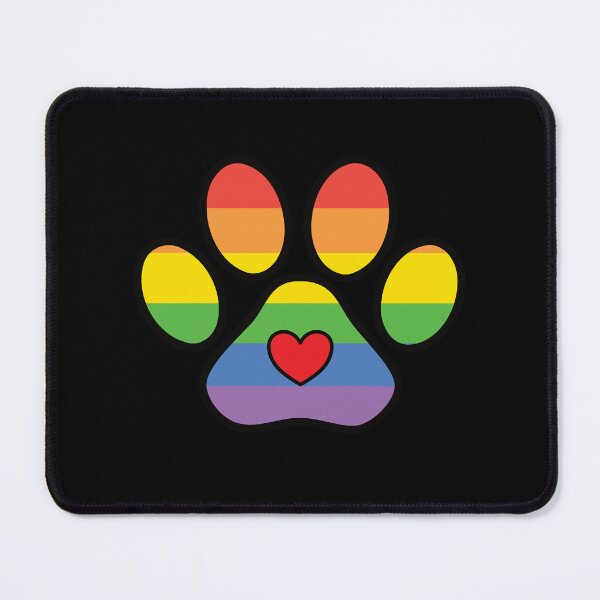 Item preview, Dog Paw Rainbow Gay Pride Flag LGBTQIA designed and sold by ChailynReed.