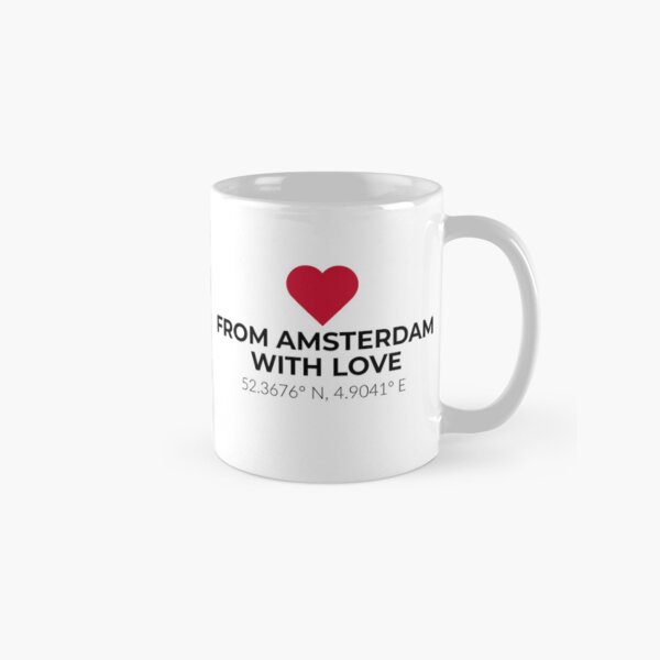 Item preview, "From Amsterdam With Love" – Minimalist City Typography Design designed and sold by HelloPlaces.