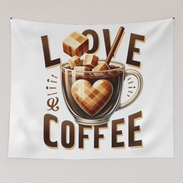 Item preview, love coffee heart designed and sold by GogoGrove.