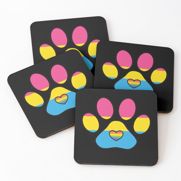 Item preview, Pansexual Dog Paw Rainbow Gay Pride Flag LGBTQIA designed and sold by ChailynReed.