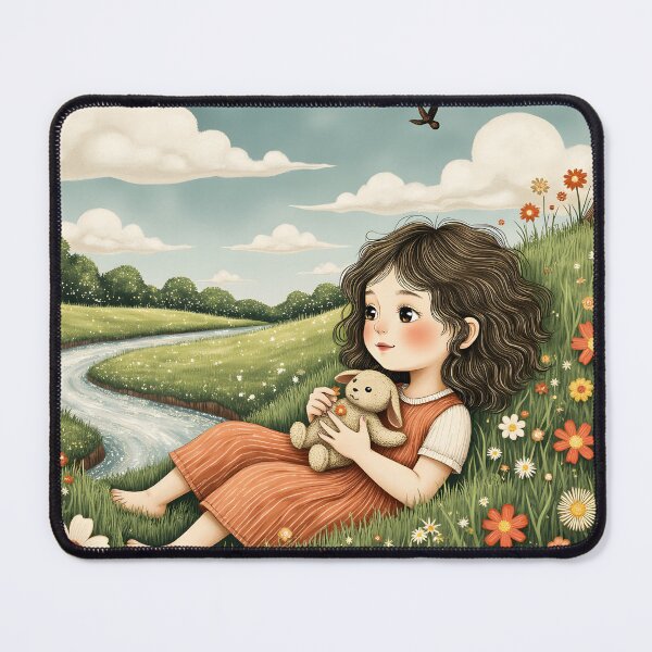 Item preview, Where Dreams Flow Like Water! ; Dreaming by the River: A Girl and Her Bunny designed and sold by Creative-RE.