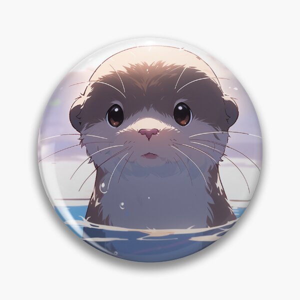 Artikelvorschau, Niedlicher Kawaii Otter, der im Wasser schwimmt entworfen und verkauft von TSoma.