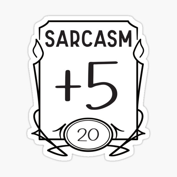 Item preview, DND Sarcasm Stats designed and sold by ChailynReed.