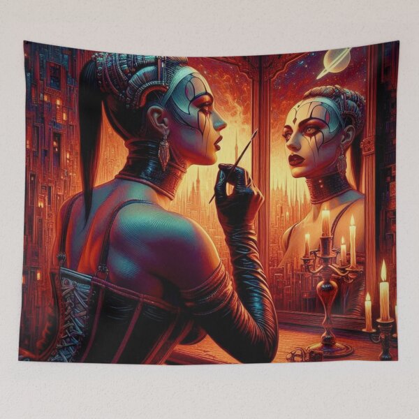 Item preview, Cyborg Reflection in Starry Night designed and sold by Ghost Archer Illusions.