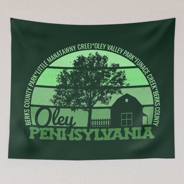 Item preview, Oley Pennsylvania Sunset Retro Vintage Local Pride Logo designed and sold by CRHPOD20.