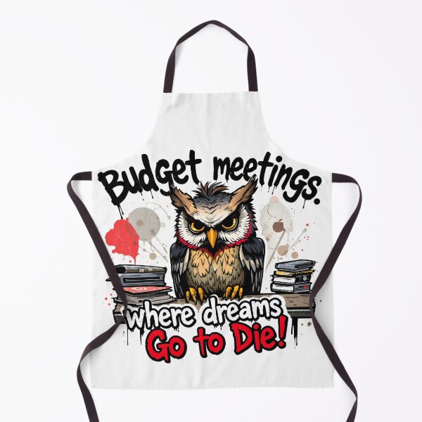 Item preview, Budget Meeting Office Humor Owl Design designed and sold by FoxyJags.