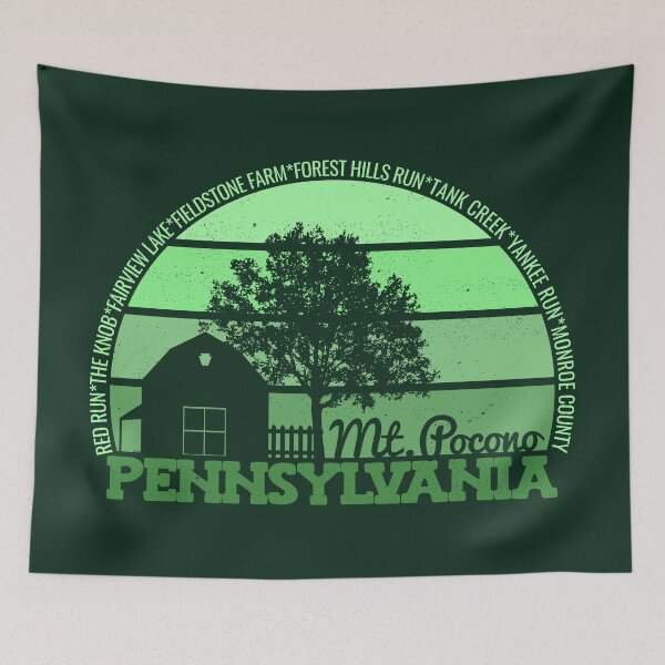 Item preview, Mt. Pocono Pennsylvania Sunset Retro Vintage Local Pride Logo designed and sold by CRHPOD20.