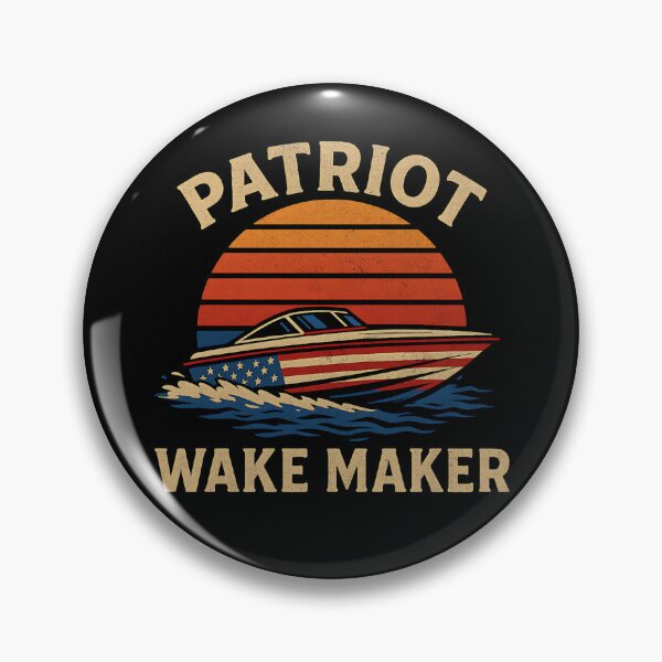 Item preview, Patriot Wake Maker USA American Flag Boat Drag Boat Racing Patriotic Watercraft Boating 4th Of July  designed and sold by CarantinedChaos.