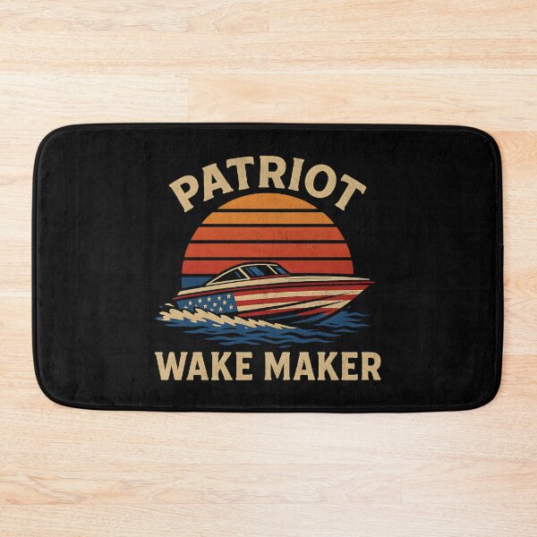 Item preview, Patriot Wake Maker USA American Flag Boat Drag Boat Racing Patriotic Watercraft Boating 4th Of July  designed and sold by CarantinedChaos.