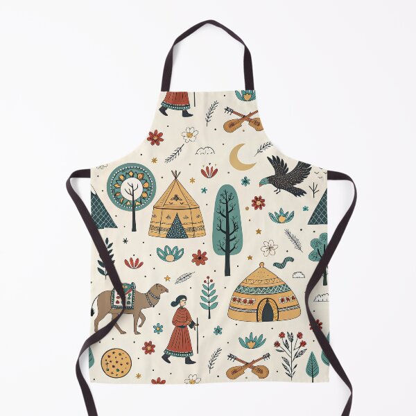 Item preview, Whimsical Nomadic Folk Art Patter designed and sold by tretyakov.
