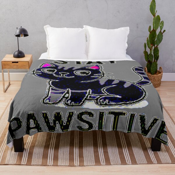 Item preview, Stay Pawsitive Funny Cat Saying designed and sold by SmashingDeals.