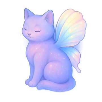 Artwork thumbnail,  closed heart, shell-winged cat by ashwin.alcove
