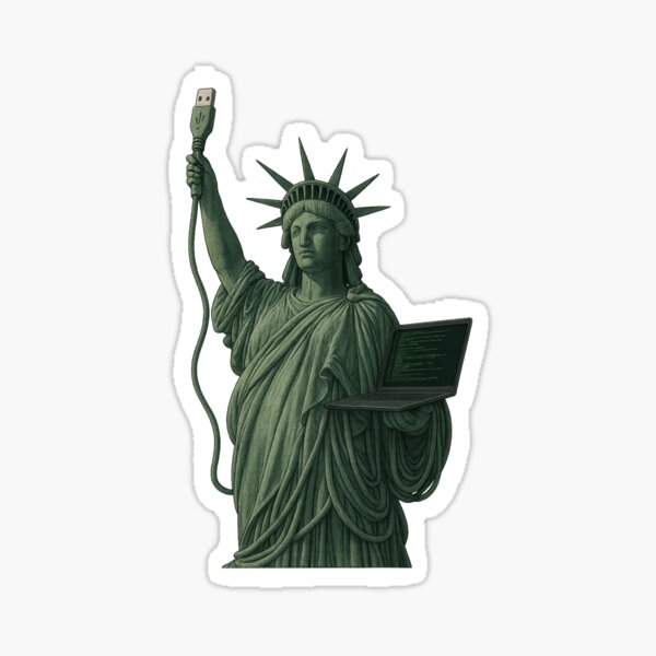 Artikel-Vorschau von Lady Lib3rty: Jetzt Freiheit entfalten, designt und verkauft von SoftwareStickers.