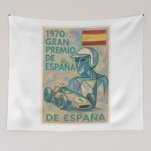 Item preview, 1970 Spanish Grand Prix Racing Poster designed and sold by retrographics.
