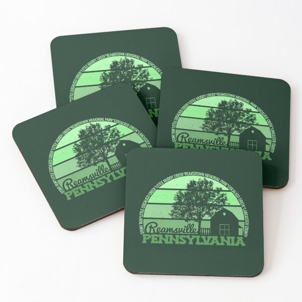 Item preview, Reamsville Pennsylvania Sunset Retro Vintage Local Pride Logo designed and sold by CRHPOD20.