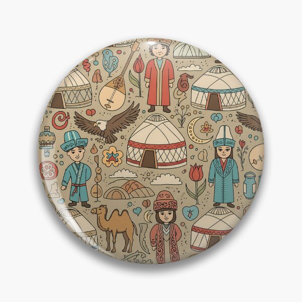 Item preview, Kazakh Cultural Folk Art Pattern designed and sold by tretyakov.