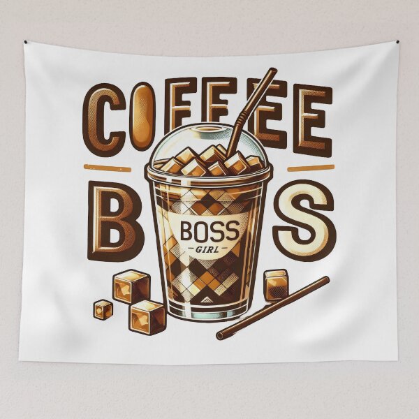 Item preview, coffee boss girl designed and sold by GogoGrove.