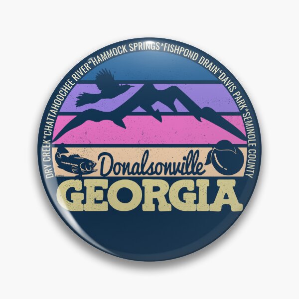 Item preview, Donalsonville Georgia Sunset Retro Vintage Local Pride Logo designed and sold by CRHPOD20.