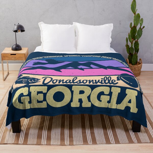 Item preview, Donalsonville Georgia Sunset Retro Vintage Local Pride Logo designed and sold by CRHPOD20.