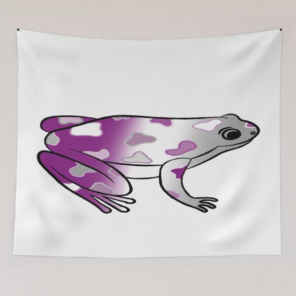 Item preview, Asexual Flag Frog designed and sold by Cait-Creates22.