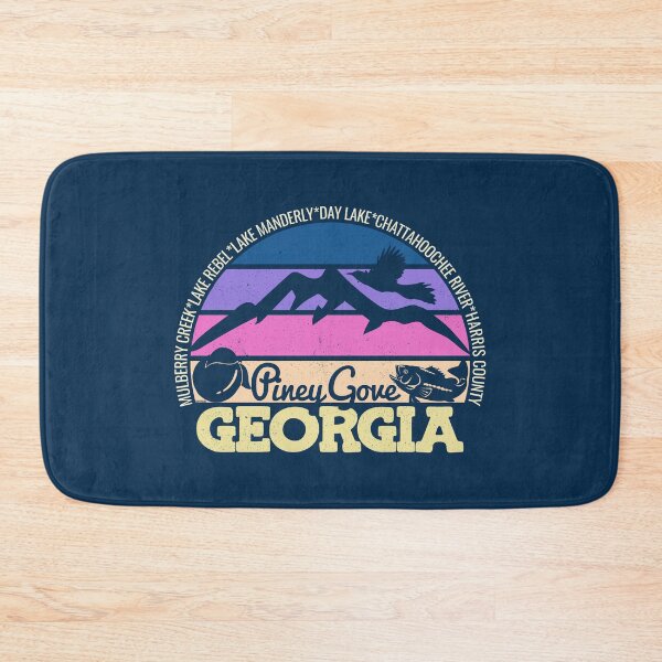 Item preview, Piney Grove Georgia Sunset Retro Vintage Local Pride Logo designed and sold by CRHPOD20.