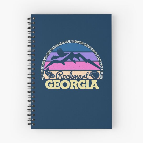 Item preview, Rockmart Georgia Sunset Retro Vintage Local Pride Logo designed and sold by CRHPOD20.