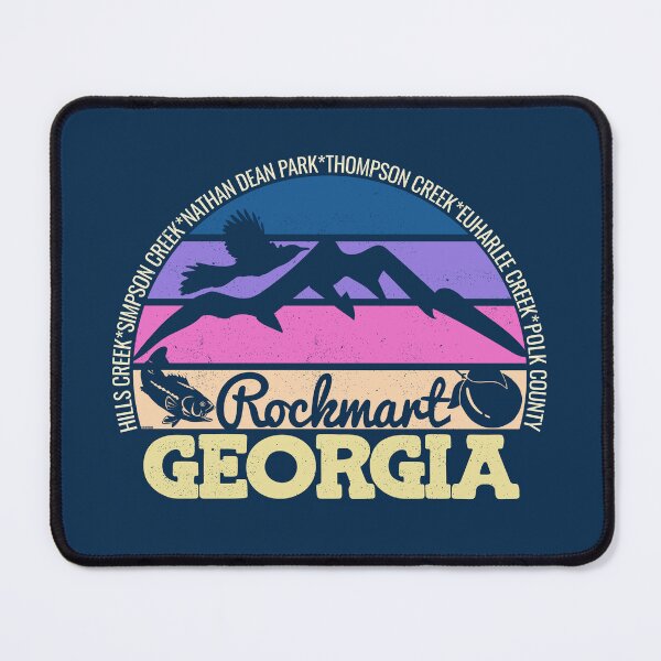 Item preview, Rockmart Georgia Sunset Retro Vintage Local Pride Logo designed and sold by CRHPOD20.