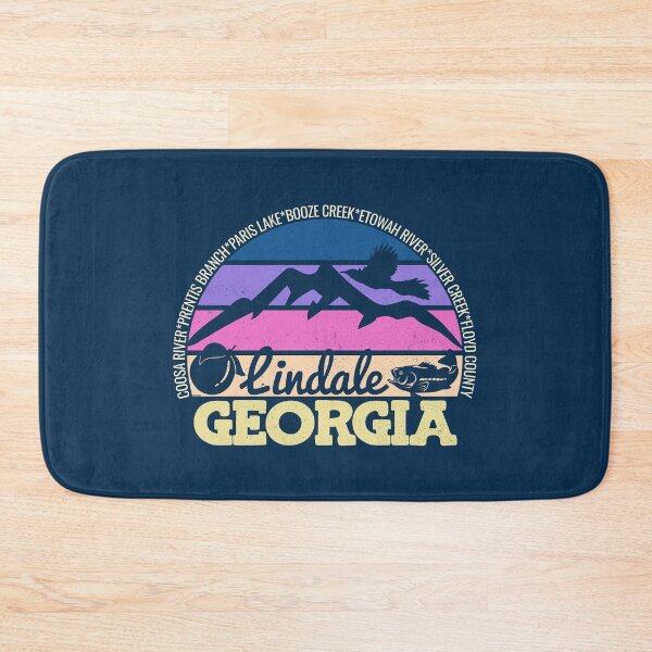 Item preview, Lindale Georgia Sunset Retro Vintage Local Pride Logo designed and sold by CRHPOD20.