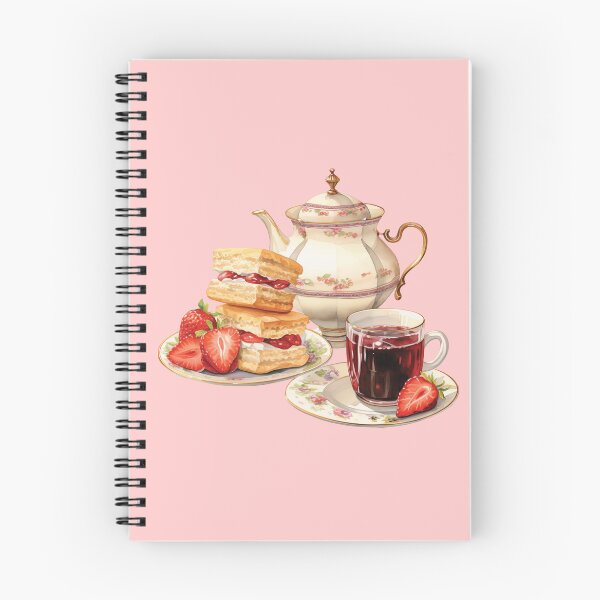 Artikelvorschau, Englischer Nachmittagstee mit Erdbeeren und Sahne-Crumpets entworfen und verkauft von Alicia Chee.