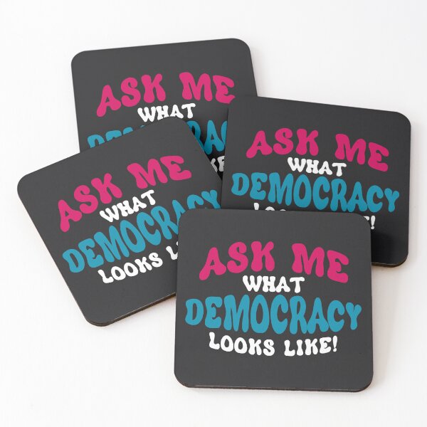 Item preview, Ask Me What Democracy Looks Like designed and sold by Saltypants.