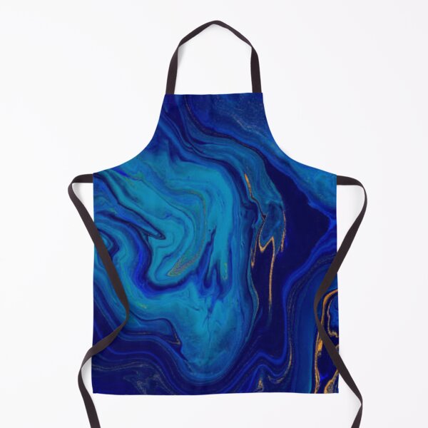 Item preview, Hand painted background with mixed liquid blue and golden paints. Abstract fluid acrylic painting. Modern art. Marbled blue abstract background. Liquid marble pattern  designed and sold by MTShoppingLine.