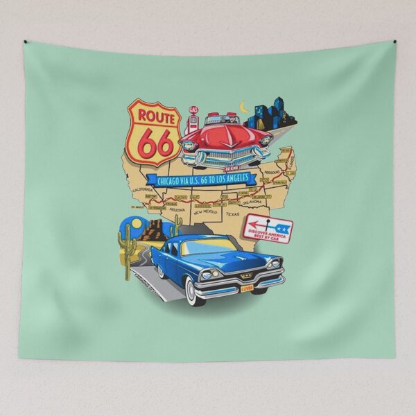 Item preview, Route 66 - Vibrant and Nostalgic Illustration designed and sold by Vicky021.