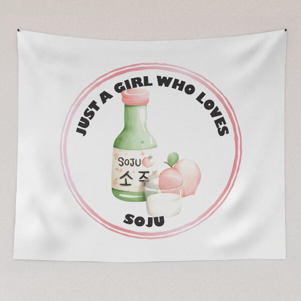 Item preview, Just A Girl Who Loves Soju designed and sold by bolimj.