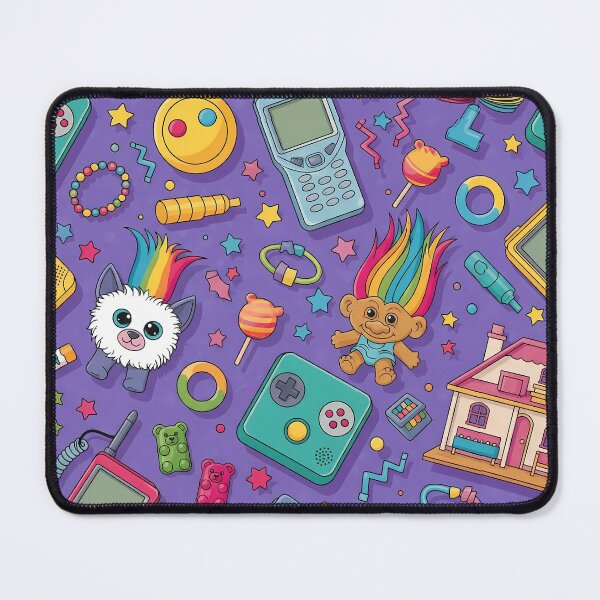 Item preview, Retro 90s Toys Nostalgia Pattern designed and sold by tretyakov.