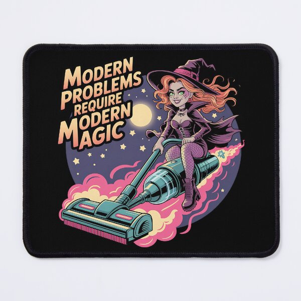 Item preview, Modern Problems Require Modern Magic - Funny Tech Witch Design designed and sold by Evolved Ape.
